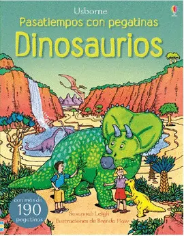 DINOSAURIOS. PASATIEMPOS CON PEGATINAS