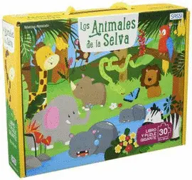 LOS ANIMALES DE LA SELVA. 30 PIEZAS. CON PUZZLE EDIC. ILUSTRADO (ESPAÑOL)