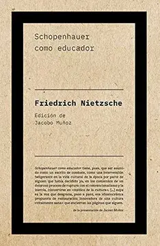 SCHOPENHAUER COMO EDUCADOR