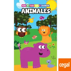 ANIMALES. MINI SET PARA LEER Y COLOREAR